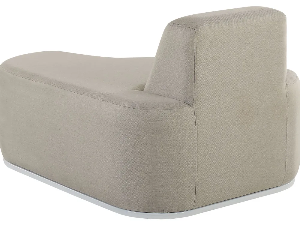 Hot Beliani 4-Istuttava Ulkosohvaryhma Kangas Vaaleanharmaa Fabro