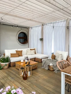 Cheap Beliani 4-Istuttava Ulkosohvaryhma Rottinki Vasenk. Luonnonvari Varallo