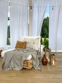 Cheap Beliani 4-Istuttava Ulkosohvaryhma Rottinki Vasenk. Luonnonvari Varallo