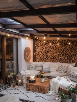 Cheap Beliani 4-Istuttava Ulkosohvaryhma Rottinki Vasenk. Luonnonvari Varallo