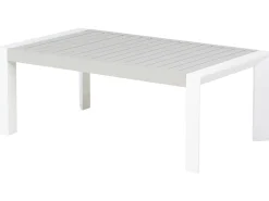 Cheap Beliani 6-Istuttava Ulkosohvaryhma Alumiini Valkoinen/Harmaa Castella