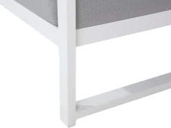 Cheap Beliani 6-Istuttava Ulkosohvaryhma Alumiini Valkoinen/Harmaa Castella