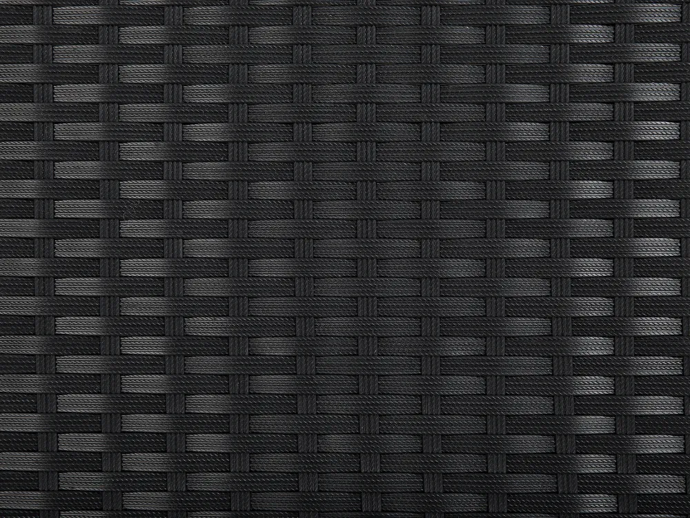 Ulkokalusteet<Beliani 4-Istuttava Ulkosohvaryhma Polyrottinki Oikeak. Musta Sano Ii