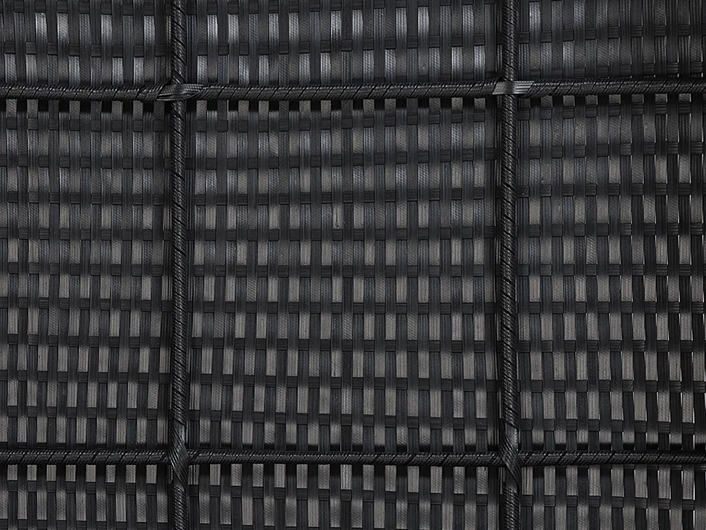 Ulkokalusteet<Beliani 4-Istuttava Ulkosohvaryhma Polyrottinki Oikeak. Musta Sano Ii