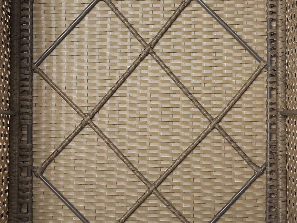 Store Beliani 6-Istuttava Ulkosohvaryhma Polyrottinki Ruskea Belvedere