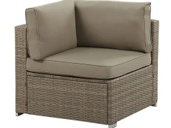 Store Beliani 6-Istuttava Ulkosohvaryhma Polyrottinki Ruskea Belvedere