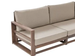 Ulkokalusteet<Beliani 4-Istuttava Ulkosohvaryhma Sertifioitu Akaasia Tumma Puu Timor Ii