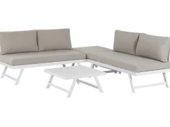 Shop Beliani 5-Istuttava Ulkosohvaryhma Alumiini Ruskeanharmaa Coccorino