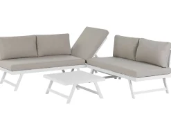 Shop Beliani 5-Istuttava Ulkosohvaryhma Alumiini Ruskeanharmaa Coccorino