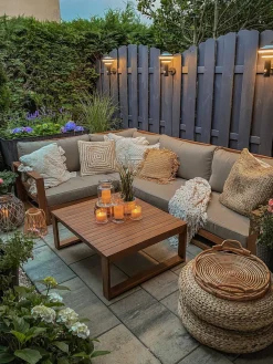 Best Beliani 4-Istuttava Ulkosohvaryhma Akaasia Oikeak. Vaalea Puu Timor