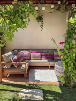 Best Beliani 4-Istuttava Ulkosohvaryhma Akaasia Oikeak. Vaalea Puu Timor