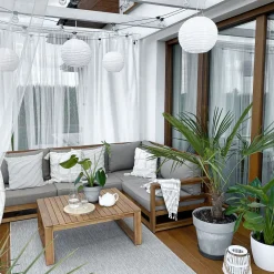 Best Beliani 4-Istuttava Ulkosohvaryhma Akaasia Oikeak. Vaalea Puu Timor