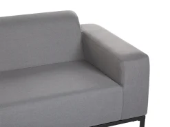 Shop Beliani 5-Istuttava Ulkosohvaryhma Kangas Harmaa/Musta Rovigo