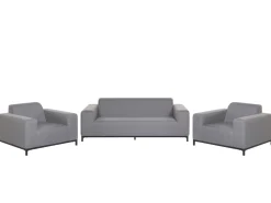 Shop Beliani 5-Istuttava Ulkosohvaryhma Kangas Harmaa/Musta Rovigo