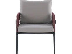 Store Beliani 4-Istuttava Ulkosohvaryhma Alumiini Harmaa Sciacca