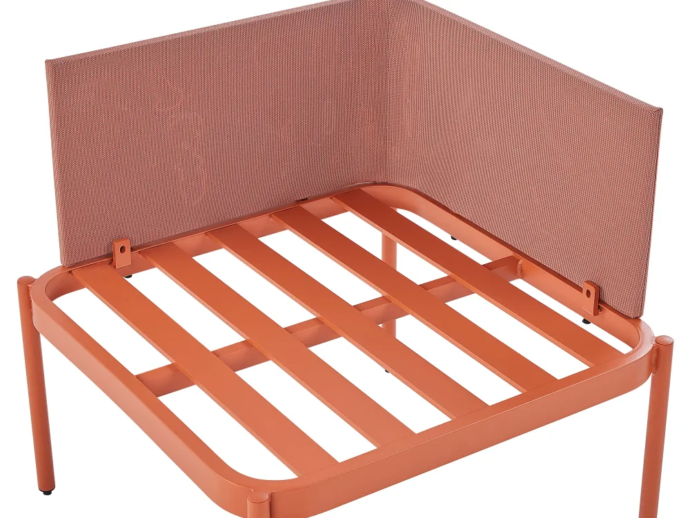 Ulkokalusteet<Beliani 2-Istuttava Ulkosohvaryhma Alumiini Oranssi Terracina