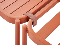 Ulkokalusteet<Beliani 2-Istuttava Ulkosohvaryhma Alumiini Oranssi Terracina