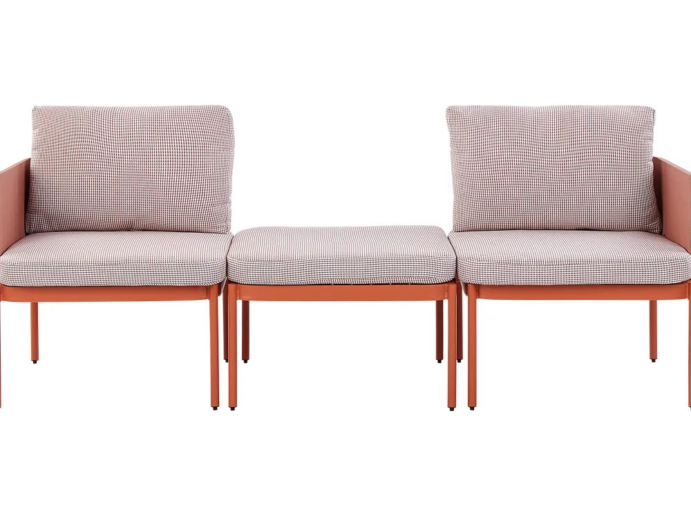 Ulkokalusteet<Beliani 2-Istuttava Ulkosohvaryhma Alumiini Oranssi Terracina