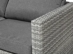 Fashion Beliani 4-Istuttava Ulkosohvaryhma Polyrottinki Tummanharmaa Avola