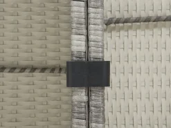 Fashion Beliani 4-Istuttava Ulkosohvaryhma Polyrottinki Tummanharmaa Avola