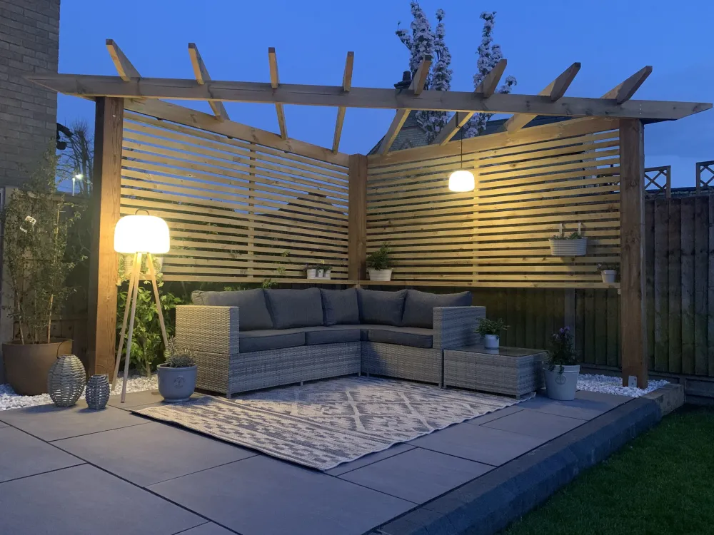 Fashion Beliani 4-Istuttava Ulkosohvaryhma Polyrottinki Tummanharmaa Avola