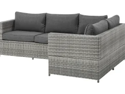 Fashion Beliani 4-Istuttava Ulkosohvaryhma Polyrottinki Tummanharmaa Avola