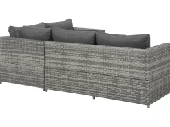 Fashion Beliani 4-Istuttava Ulkosohvaryhma Polyrottinki Tummanharmaa Avola