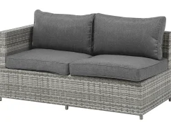 Fashion Beliani 4-Istuttava Ulkosohvaryhma Polyrottinki Tummanharmaa Avola