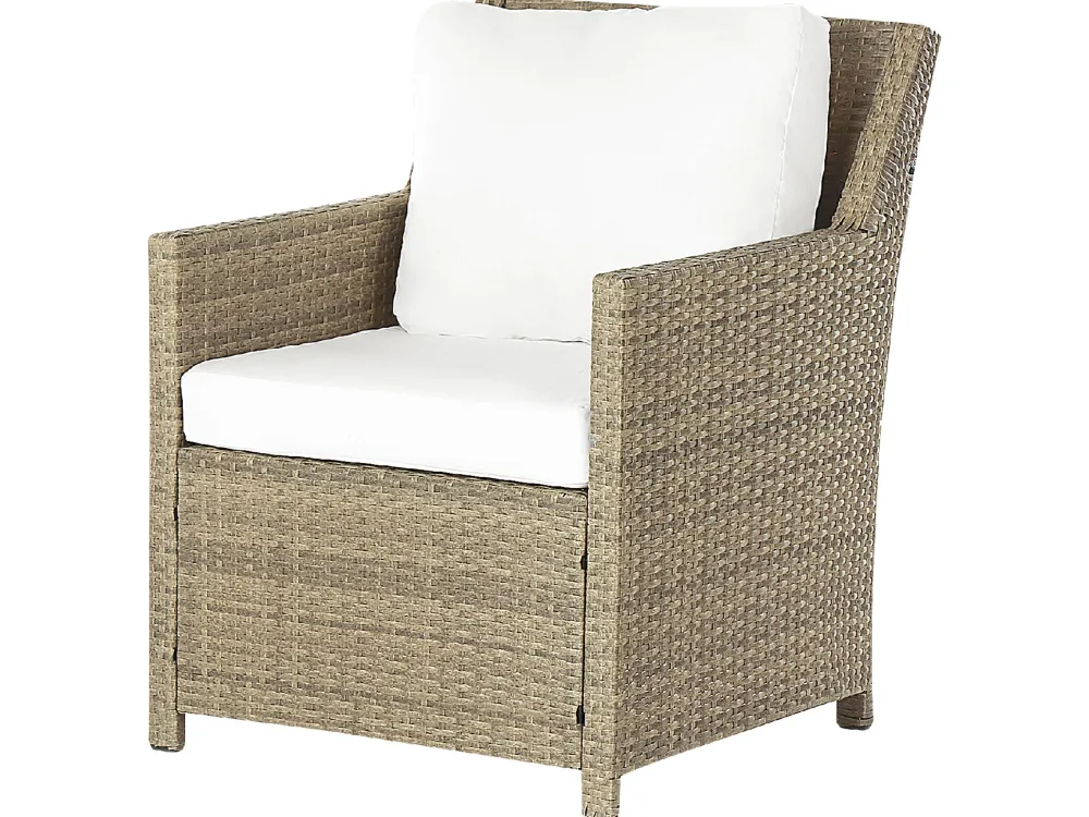 Ulkokalusteet<Beliani 5-Istuttava Ulkosohvaryhma Polyrottinki Ruskea Fonti