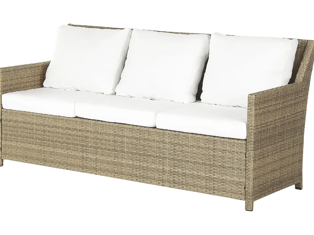 Ulkokalusteet<Beliani 5-Istuttava Ulkosohvaryhma Polyrottinki Ruskea Fonti