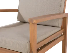 Ulkokalusteet<Beliani 4-Istuttava Ulkosohvaryhma Sertifioitu Akaasia Vaalea Puu Manila