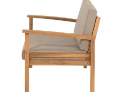 Ulkokalusteet<Beliani 4-Istuttava Ulkosohvaryhma Sertifioitu Akaasia Vaalea Puu Manila