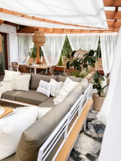 Ulkokalusteet<Beliani 5-Istuttava Ulkosohvaryhma Alumiini Harmaa Positano