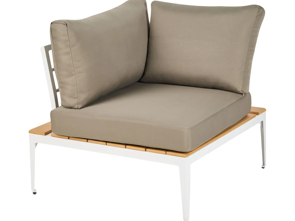 Ulkokalusteet<Beliani 5-Istuttava Ulkosohvaryhma Alumiini Harmaa Positano