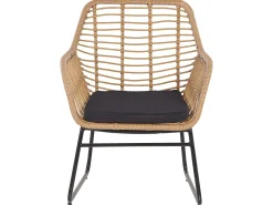 Outlet Beliani 4-Istuttava Ulkosohvaryhma Polyrottinki Luonnonvari Minori