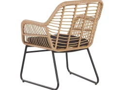 Outlet Beliani 4-Istuttava Ulkosohvaryhma Polyrottinki Luonnonvari Minori