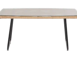 Outlet Beliani 4-Istuttava Ulkosohvaryhma Polyrottinki Luonnonvari Minori