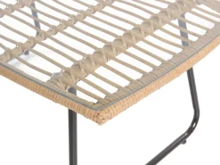 Outlet Beliani 4-Istuttava Ulkosohvaryhma Polyrottinki Luonnonvari Minori