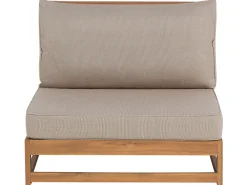 Outlet Beliani 4-Istuttava Ulkosohvaryhma Sertifioitu Akaasia Oikeak. Vaalea Puu Timor