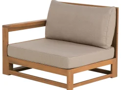 Outlet Beliani 4-Istuttava Ulkosohvaryhma Sertifioitu Akaasia Oikeak. Vaalea Puu Timor