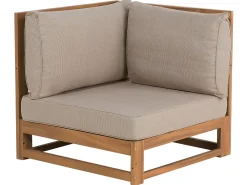 Outlet Beliani 4-Istuttava Ulkosohvaryhma Sertifioitu Akaasia Oikeak. Vaalea Puu Timor