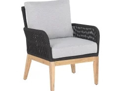 Ulkokalusteet<Beliani 4-Istuttava Ulkosohvaryhma Akasiapuu Harmaa/Musta Merano Ii