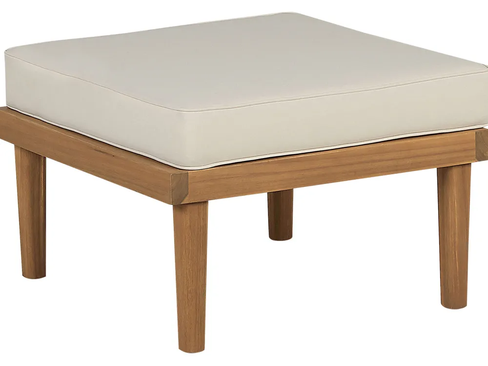 Store Beliani 4-Istuttava Ulkosohvaryhma Akasiapuu Valkoinen Baratti