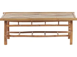 New Beliani 4-Istuttava Ulkosohvaryhma Bambu Valkoinen Maggiore