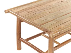 New Beliani 4-Istuttava Ulkosohvaryhma Bambu Valkoinen Maggiore