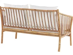 New Beliani 4-Istuttava Ulkosohvaryhma Bambu Valkoinen Maggiore