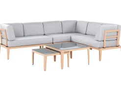 Ulkokalusteet<Beliani 6-Istuttava Ulkosohvaryhma Alumiini Harmaa Rima Iii