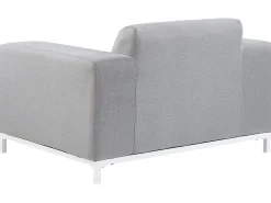 Cheap Beliani 5-Istuttava Ulkosohvaryhma Kangas Vaaleanharmaa/Valkoinen Rovigo