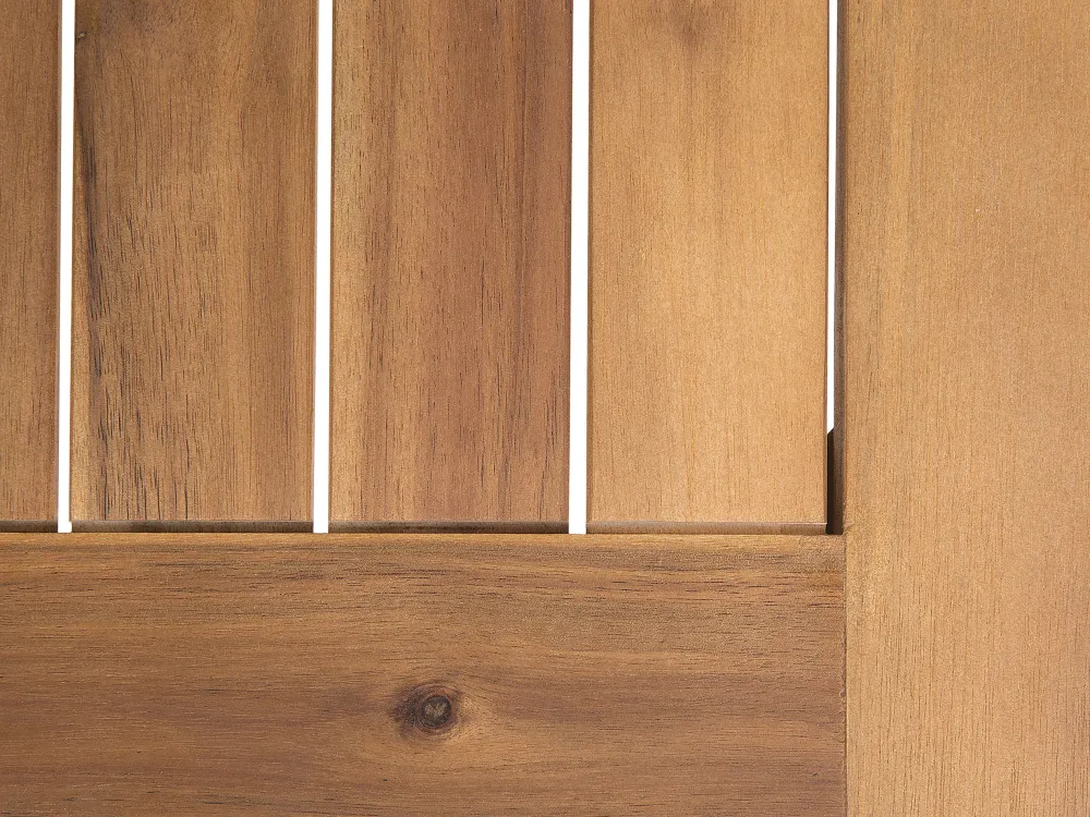 Shop Beliani 2-Istuttava Ulkosohvaryhma Akaasia Vaalea Puu/Harmaa Frascati