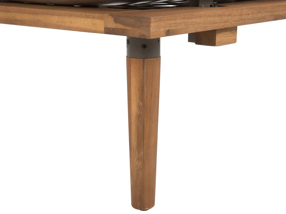 Shop Beliani 2-Istuttava Ulkosohvaryhma Akaasia Vaalea Puu/Harmaa Frascati